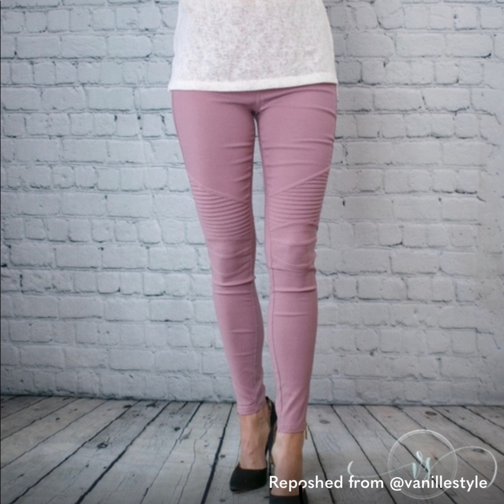 MOTO JEGGINGS with ANKLE ZIPPERS